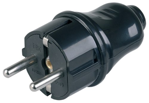 Вилка электрическая с заземлением прямая IEK ВПп10-02-Ст 16А черный фото Вилка электрическая с заземлением прямая IEK ВПп10-02-Ст 16А черный картинка